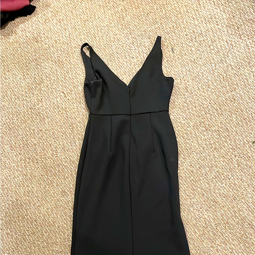 Lulus black deep v neck dress